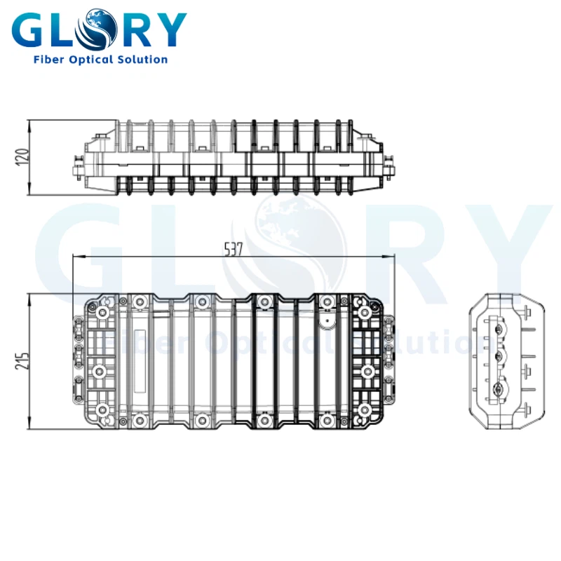 GL-6814 Inline Fiber Optic Splice Closure GL-6814 Inline Fiber Optic Splice Closure