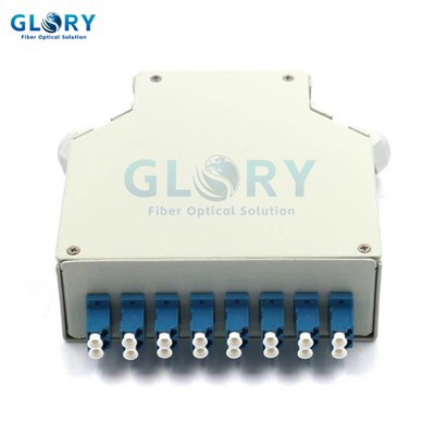 Caja de terminación de fibra de 8 puertos DIN