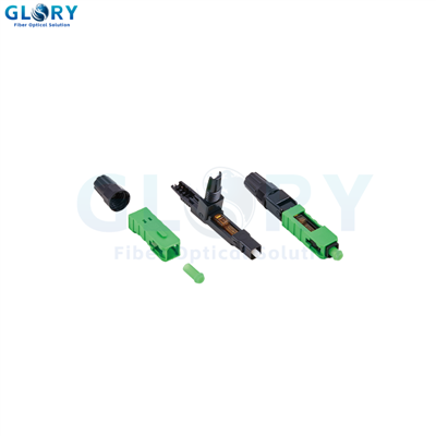 Conector rápido de fibra óptica SC APC